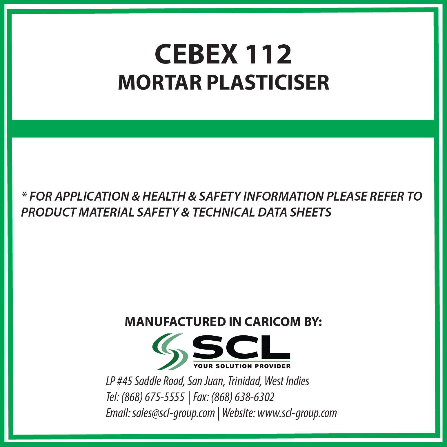 Cebex 112 Mortar Plasticiser